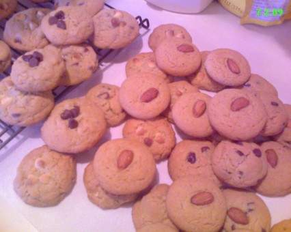 Ten different kinds of mini cookies for Joanna's birthday